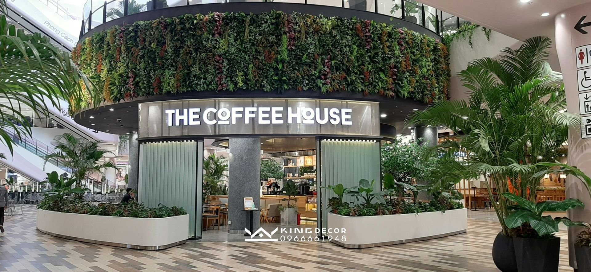 Thiết kế quán cafe The Coffee House Aeon Mall Hà Đông