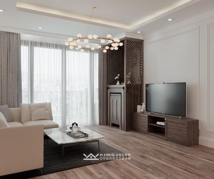 thiết kế nội thất phòng khách kingdecor.vn