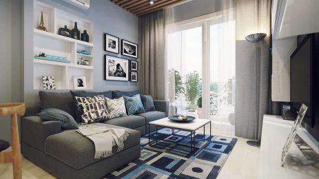 Mê mẩn với mẫu thiết kế căn hộ 1 phòng ngủ đẹp chuẩn trend