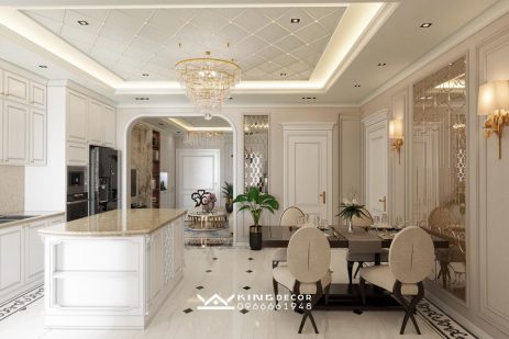 Phòng khách kết hợp bếp – tuyệt chiêu trong thiết kế căn hộ
