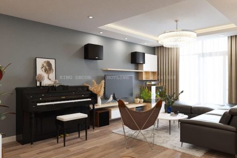 Mê mẩn trước 4 mẫu thiết kế nội thất căn hộ 90m2 sang trọng