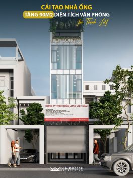 CẢI TẠO NHÀ ỐNG TĂNG 90M2 DIỆN TÍCH VĂN PHÒNG TẠI THỊNH LIỆT