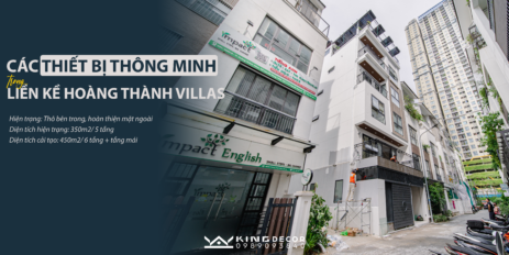 HOÀNG THÀNH VILLAS – NGÔI NHÀ HIỆN ĐẠI NHƯNG KHÔNG “HẠI ĐIỆN”