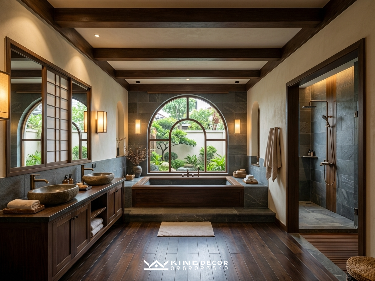 THIẾT KẾ BIỆT THỰ PHONG CÁCH Á ĐÔNG: ĐẸP THÔI CHƯA ĐỦ, CẦN PHẢI BIẾT CẢ "MẶT TRÁI" 30 creative Phong tam result